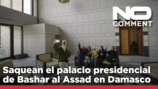 NO COMMENT: Saquean el palacio presidencial de Bashar al Assad en Siria