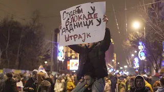 Serbische Demonstranten: Wir sind nicht vom Westen bezahlt