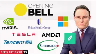 MICROSOFT CORP. Gewinnserie des Nasdaq setzt sich fort - UnitedHealth, Microsoft, Robinhood, Tencent, Tesla &amp; Co