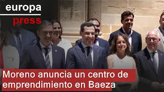 Moreno anuncia un centro de emprendimiento en Baeza por un millón de euros