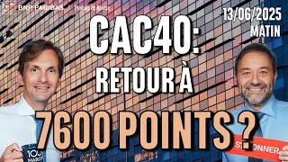 CAC40 INDEX CAC40 : Retour à 7600 points ? - 100 % Marchés