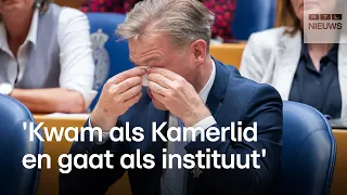 Afscheid van Pieter Omtzigt in de Tweede Kamer