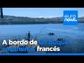 A bordo de un buque cazaminas francés durante un ejercicio militar multinacional en el Mediterráneo