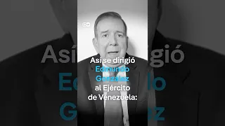 Edmundo González dice al Ejército de Venezuela que será el comandante en jefe