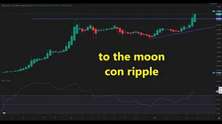 RIPPLE Nos la envainamos con #xrp 👉 #ripple #to the moon 👉 ¿Hasta donde llegara la subida de #xrpusdt?