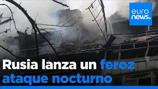 Rusia lanza un feroz ataque nocturno con 215 misiles y drones: Ucrania intercepta casi la mitad