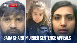 Sara Sharif&#39;s father and stepmother will not have murder sentences reduced, appeal judges rule