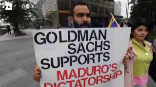 GOLDMAN SACHS GROUP INC. THE Venezolanos protestan contra Goldman Sachs en Nueva York