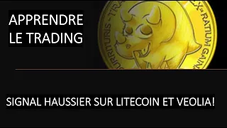 LITECOIN Apprendre le trading: découvrez ce signal de trade sur Litecoin et Veolia.