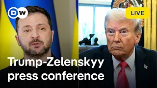 US President Trump and Ukraine&#39;s President Zelenskyy hold press conference | DW News