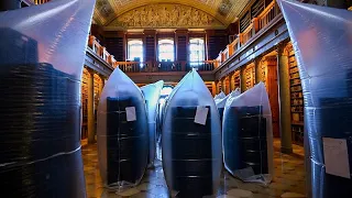 Medieval Hungarian library battles beetle infection to save national treasures
