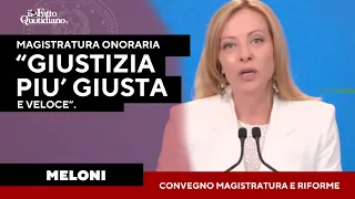 Meloni sulla Riforma della magistratura: &quot;Chi serve lo Stato merita rispetto, certezza, dignità&quot;.