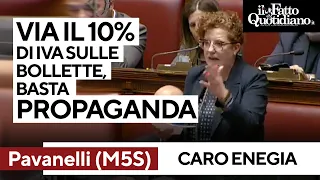 Pavanelli (M5S): &quot;Via il 10% di iva sulle bollette. Sul caro energia basta propaganda, agite&quot;