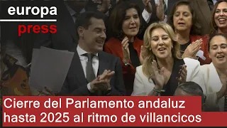 El Parlamento andaluz se despide hasta 2025 interpretando villancicos