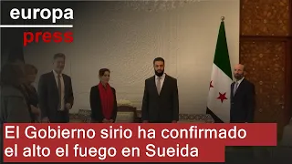 SIRIO El Gobierno sirio anuncia un alto el fuego en Sueida tras una semana de extrema violencia