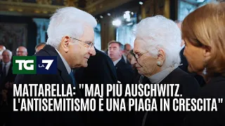 Mattarella: &quot;Mai più Auschwitz. L&#39;antisemitismo è una piaga in crescita&quot;