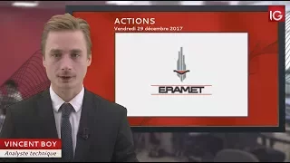 ERAMET Bourse - Action Eramet, profite de la hausse des métaux de base - IG 29.12.2017