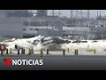 EN VIVO: Autoridades informan sobre el avión que volcó al aterrizar en el Aeropuerto Toronto Pearson