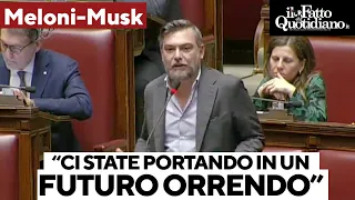 Ricciardi (M5s) contro il governo: &quot;Accordo Meloni-Musk? Ci portate in un futuro distopico&quot;