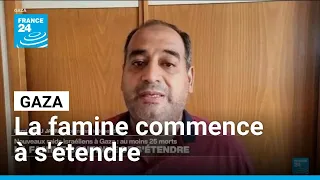 À Gaza, &quot;la famine commence à massacrer la population&quot; raconte le journaliste Rami Abou Jammous