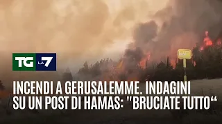 S&U PLC [CBOE] Incendi a Gerusalemme. Indagini su un post di Hamas: &quot;Bruciate tutto“