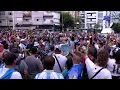 Los hinchas argentinos llenan de color y alegría el Monumental para el juego ante Panamá