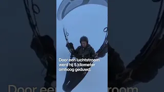 Chinese paraglider zweeft per ongeluk naar 8500 meter hoogte