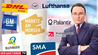 BILFINGER SE O.N. Märkte am Morgen: SMA Solar, Lufthansa, Bilfinger, DHL Group, ProSieben, Brown-Forman, Palantir, GM