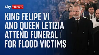 Watch live: King Felipe and Queen Letizia lead state funeral for victims of the floods in Valencia