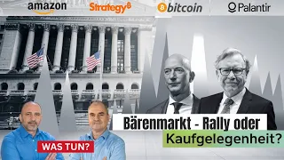 BITCOIN Trendwende oder Bärenmarktfalle? Bitcoin, Strategy, Palantir, Amazon im Check