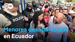 Protestan en Ecuador por desaparición de cuatro adolescentes tras operativo militar