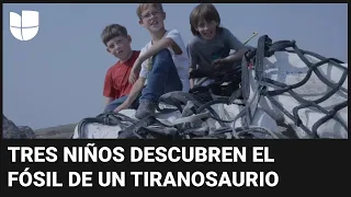 TREX COMPANY INC. El increíble hallazgo de un hueso fosilizado de un T-rex descubierto por tres niños