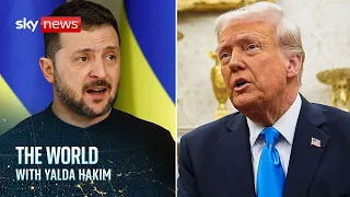 REACT GRP. ORD 12.5P Ukrainians react to Trump&#39;s comments saying Zelenskyy is a &#39;dictator&#39; | The World with Yalda Hakim