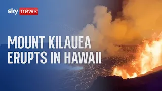 Volcano erupts in Hawaii