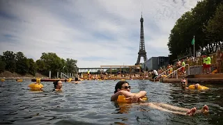 Schauen Sie: Pariser schwimmen zum ersten Mal seit 100 Jahren in der Seine