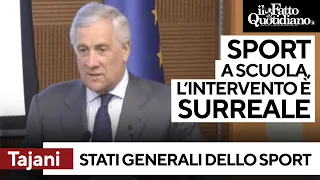 Sport a scuola, l&#39;intervento di Tajani è surreale: &quot;Lo sport non è nato col fascismo...&quot;