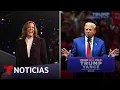 Kamala Harris promueve el voto anticipado, mientras Donald Trump critica a su rival