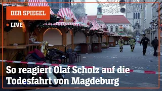 Livestream: So reagiert Olaf Scholz zur Todesfahrt in Magdeburg | DER SPIEGEL