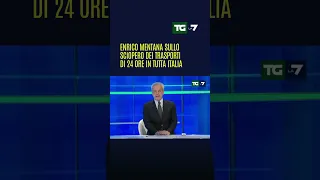 Enrico #Mentana sullo sciopero dei trasporti di 24 ore in tutta Italia