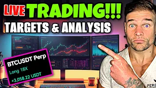 BITCOIN LIVE! TRADING!! WEN PUMP?!?! Targets - Bitcoin &amp; Crypto Analysis