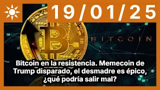 BITCOIN Bitcoin en la resistencia. Memecoin de Trump disparado, el desmadre es épico, ¿qué podría salir mal?