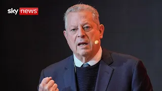 Former Vice President Al Gore speaks about global climate targets