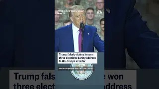 Trump jokes about running for re-election while addressing U.S. troops in Qatar