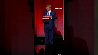 Trump receives big welcome at 2024 Fox Nation #PatriotAwards to receive &#39;Patriot of the Year&#39; award