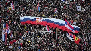 Rassemblement historique contre la corruption à Belgrade