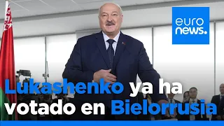 Elecciones en Bielorrusia: Lukashenko ya ha votado para perpetuarse en el poder por séptima vez