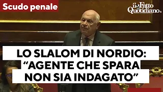 Scudo penale, slalom di Nordio: “Agente che spara deve avere garanzie di un indagato, senza esserlo&quot;