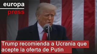 Trump recomienda a Ucrania que acepte &quot;inmediatamente&quot; la oferta de negociación de Putin
