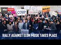 Anti-Elon Musk protest in Washington