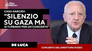 S&U PLC [CBOE] De Luca difende Garciev e attacca il governo: “Silenzio su Gaza, ma si turbano per un concerto”.
